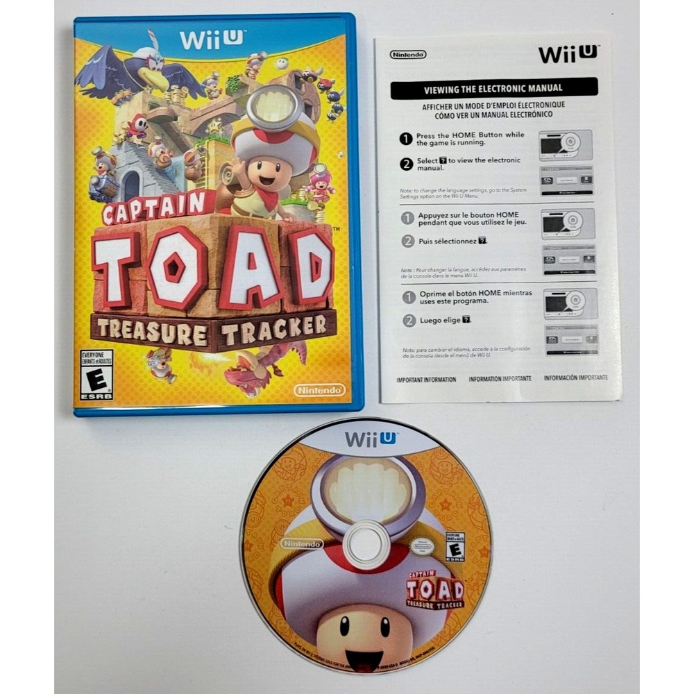 CAPTAIN TOAD TREASURE TRACKER -‎  NINTENDO Wii U GAME - COMPLETE!